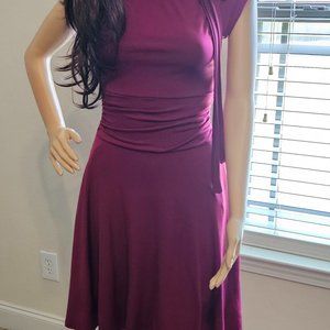 MODCLOTH ~ XS Burgundy Sleeveless A-Line Dress